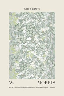Art Classics, William Morris - gray / green leaf and floral pattern