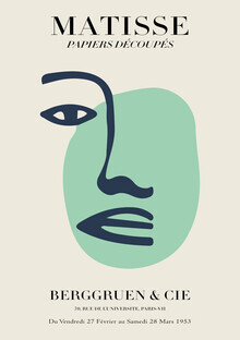 Art Classics, Matisse –Face Of A Woman, green / beige,