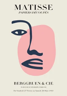 Matisse – Face Of A Woman, beige and pink - Fineart photography by Art Classics