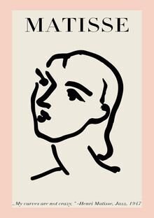 Art Classics, Matisse – Face Of A Woman, pink / beige