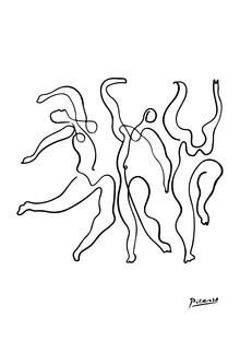 Art Classics, Picasso, Group of Dancers b/w
