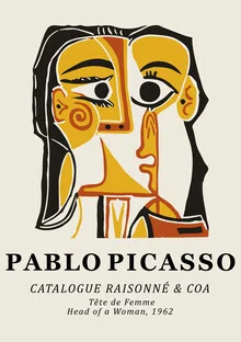 Pablo Picasso - Head Of A Woman 1962 - Fineart photography by Art Classics
