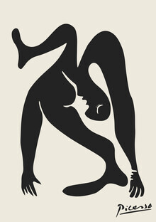 Art Classics, Picasso print in black and beige - Germany, Europe)