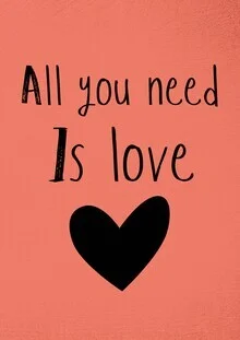 Photo art featuring a warm quote about love in soft colors