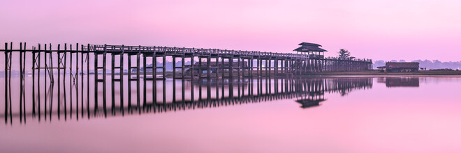 Jan Becke, U-Bein-Brücke am Taungthaman-See in Myanmar (Myanmar, Asien)