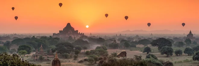 View of Dhammayangyi Temple at sunrise in Myanmar