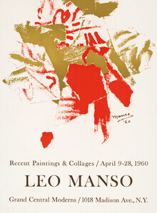 Art Classics, Leo Manso exhibition poster, 1960