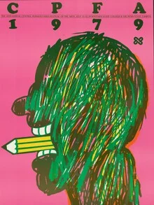 Illustration by Vintage Collection: colorful retro design from 1979.