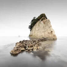 Photo art by Ronny Behnert: calm water landscape with Torii and reflection