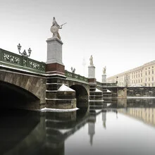 Photo art by Ronny Behnert: long exposure of Schlossbrücke in Berlin during winter.