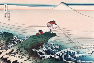 Koshu Kajikazawa by Katsushika Hokusai - fotokunst von Japanese Vintage Art