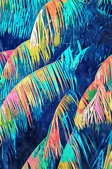 Wall art by Uma Gokhale: vibrant illustration of a dense rainforest