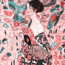 Art Classics, Gustav Klimt: Woman with Fan (pink)