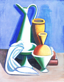 Art Classics, Vilhelm Lundstrøm: Still Life with Water Jug, Towel and Jars