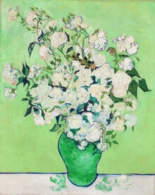 Wall art by Art Classics: Roses in soft colors, conveying a calm, romantic mood.