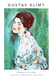 Gustav Klimt - Porträt einer Dame - fotokunst von Art Classics