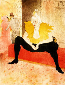 Art Classics, La Clownesse Assise by Henri de Toulouse-Lautrec