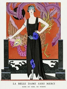 Illustration by Art Classics: elegant lady with a nostalgic vibe