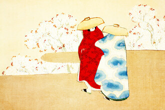 Japanese Vintage Art, Hanami-Saison