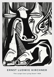 Art Classics, The Large Cow Lying Down by Ernst Ludwig Kirchner