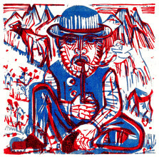 Art Classics, Smoking Peasant by Ernst Ludwig Kirchner