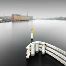 Photo art by Ronny Behnert: minimalist winter landscape with reflection