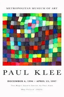 Wall art by Paul Klee: colorful abstract design featuring geometric shapes