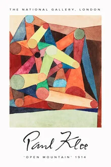 Wall art by Paul Klee: open mountain landscape with gentle colors and shapes.