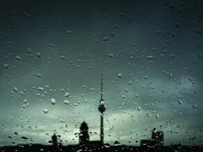 Photo art by Aurica Voss: Berlin skyline with the TV tower in the rain