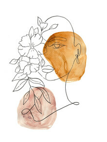 Christina Wolff, Scandi Woman with Flowers (Germany, Europe)