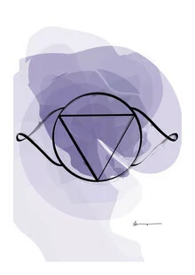 Illustration by Shankar Ramakrishnan: third eye chakra in soft colors