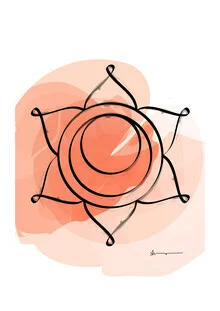 Illustration by Shankar Ramakrishnan: stylized representation of the sacral chakra.