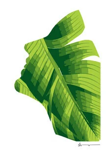Wall art by Shankar Ramakrishnan: stylized female silhouette, minimal and harmonious