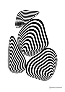 Illustration by Shankar Ramakrishnan: abstract depiction of stones and meditation.