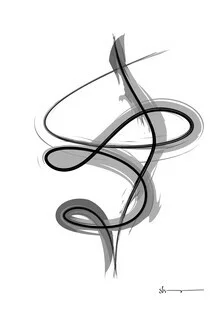Illustration with spiral strokes in soft colors, conveying a sense of calm.