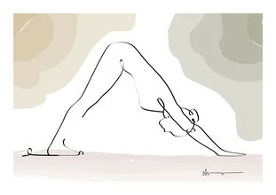 Illustration by Shankar Ramakrishnan: Yoga pose in focus