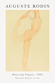 Wall art by Art Classics: dancing figure in gentle lines and harmonious colors