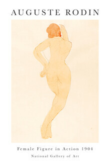 Art Classics, Female Figure in Action von Auguste Rodin - Frankreich, Europa)