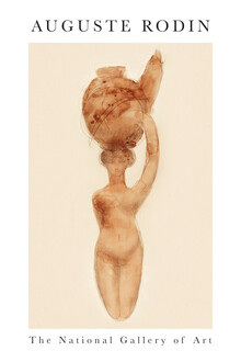 Art Classics, Nude, Right Knee Flexed by Auguste Rodin by Auguste Rodin - France, Europe)