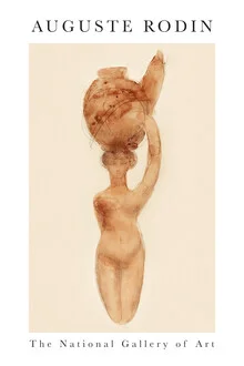 Nude, Right Knee Flexed by Auguste Rodin by Auguste Rodin - Fineart photography by Art Classics
