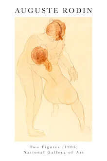 Two figures by Auguste Rodin - Fineart photography by Art Classics