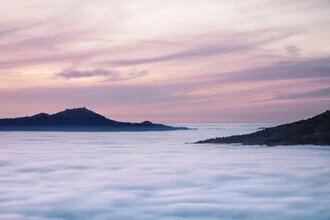 Photo art by Florian Eichinger: soft clouds over a calm sea at sunset