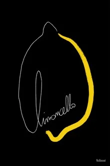 Wall art by Atelier Posters: Illustration of a refreshing glass of limoncello