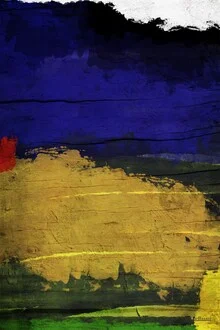 Wall art by Atelier Posters: abstract landscape in soft colors