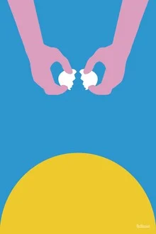 Wall art by Atelier Posters: cheerful illustration of breakfast with sunshine.