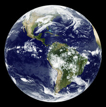 Nasa Visions, Satellitenbild von GOES 12 (Germany, Europe)