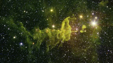 Photo art by Nasa Visions: colorful nebula in space with soft hues