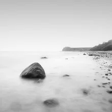 Photo art by Dennis Wehrmann: calm Baltic Sea coast with gentle fog
