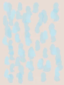 Wall art featuring a soft blue rose, radiating calm and elegance.