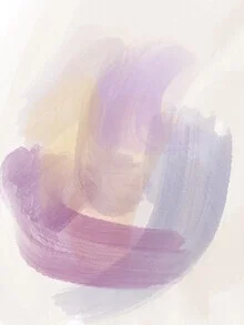 Abstract illustration in soft lilac tones with gentle light.